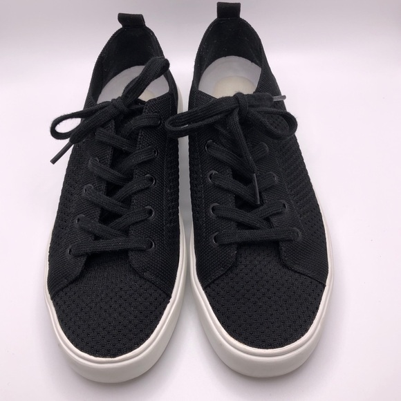 Marc Fisher Shoes - Marc Fisher Black Mesh Deck Shoes Lace Up Sneakers Size 7M